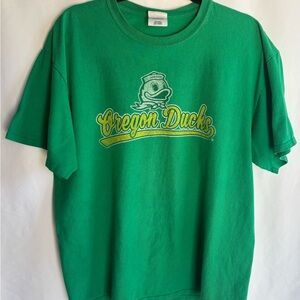 Port and Company Vintage Green Oregon Ducks Graphic Tee Size XL
